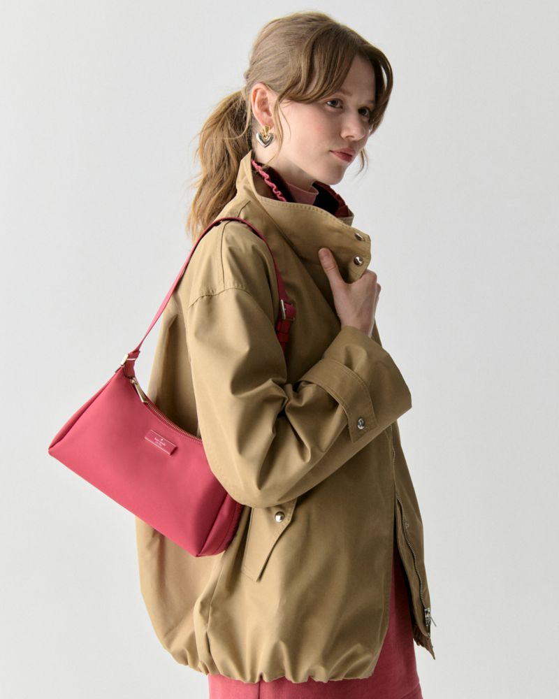 KateSpade Carter Nylon Small Shoulder Bag Rose Oil