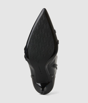 KarlLagerfeld Rue St-Guillaume Mini Rhinestone Tote Bag Black Embellishment