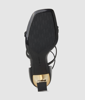 KarlLagerfeld Kweave Medium Shoulder Bag Black-Nickel