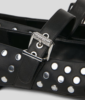 KarlLagerfeld Utility Canvas Shoulder Bag Beige/Black