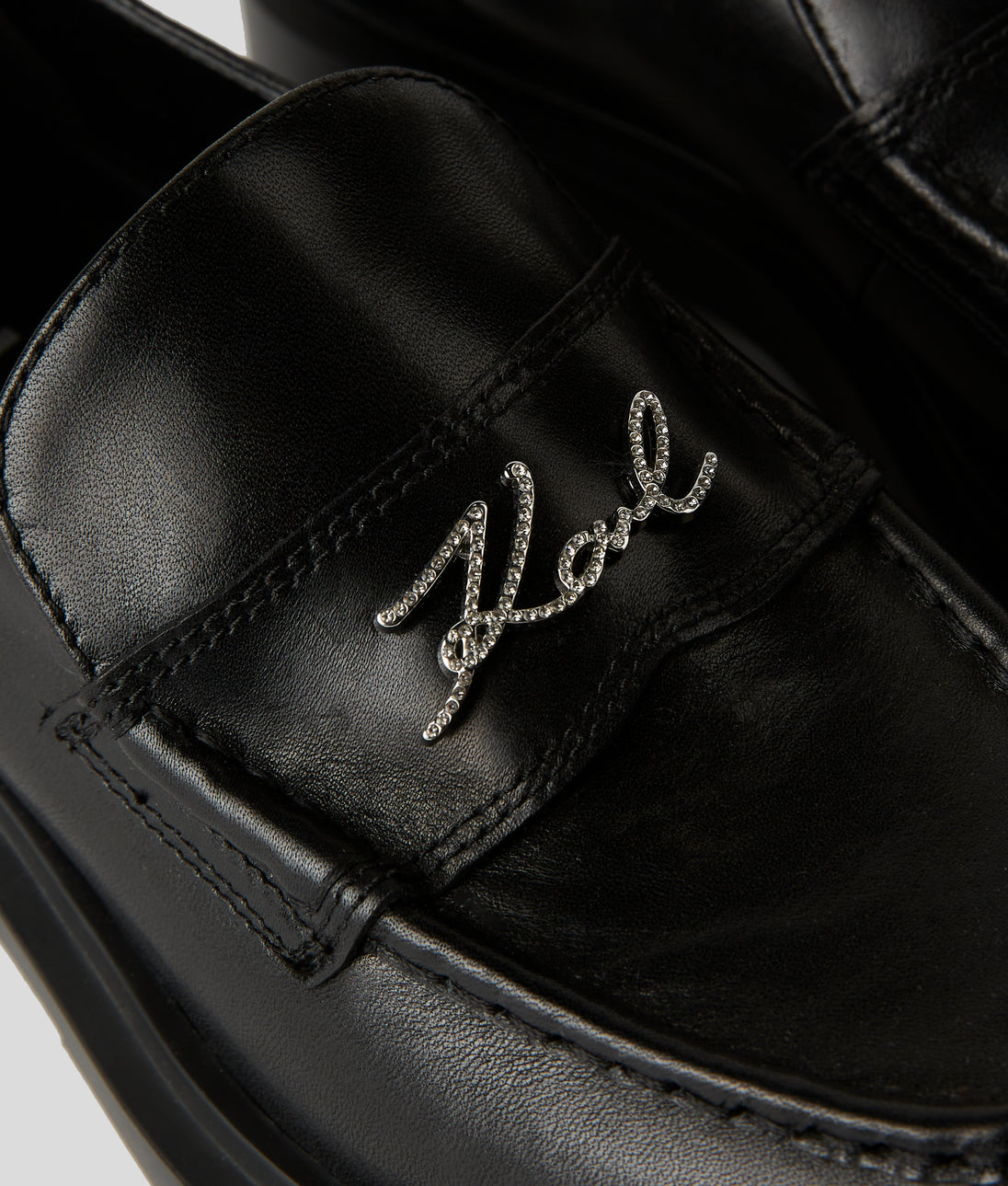 KarlLagerfeld Kkuilt Rhinestone Nano Bag Black Embellishment