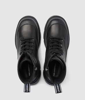 KarlLagerfeld Logo Geo Shiny Shoulder Bag Black