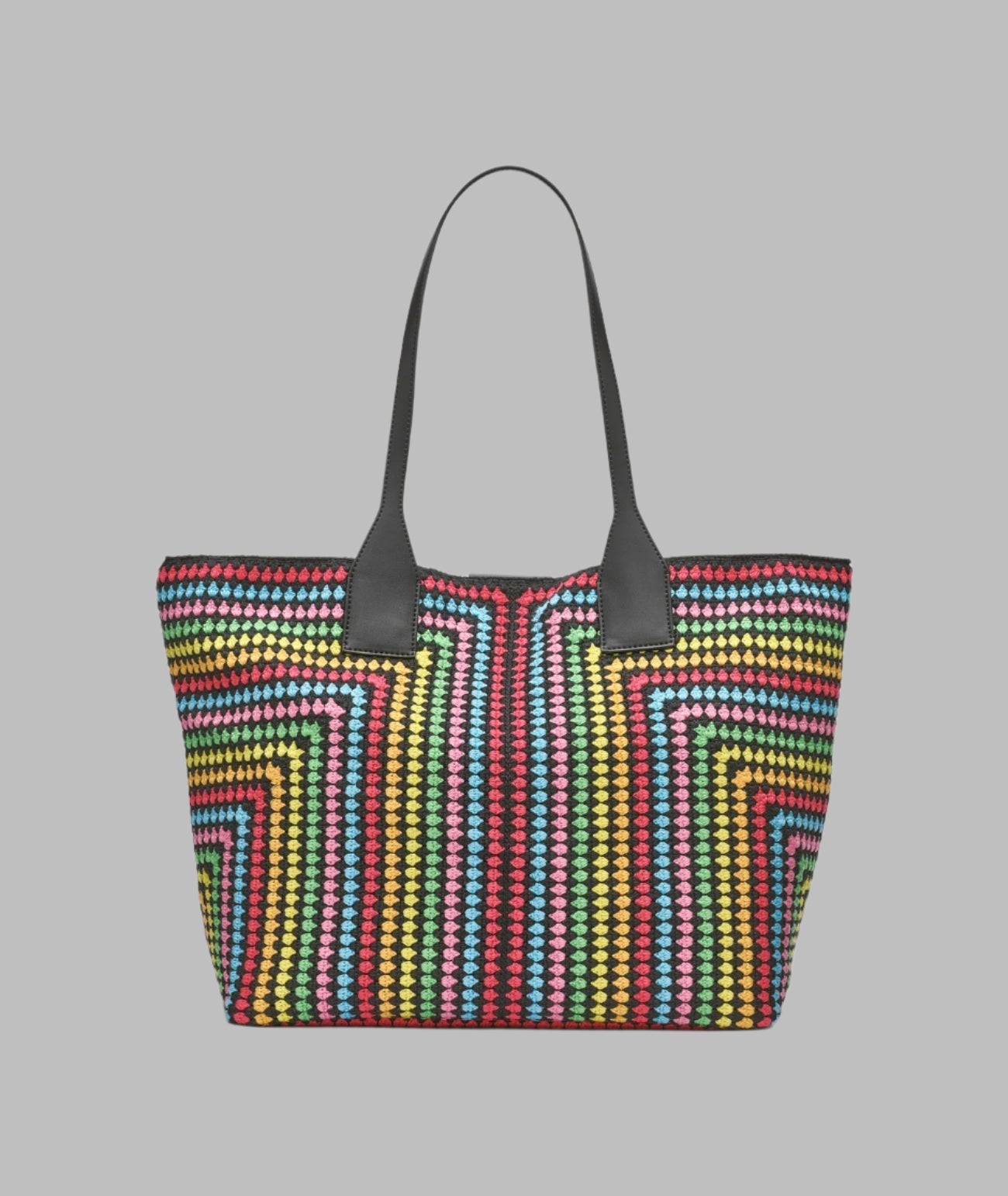 KarlLagerfeld Henriette crochet tote black multi