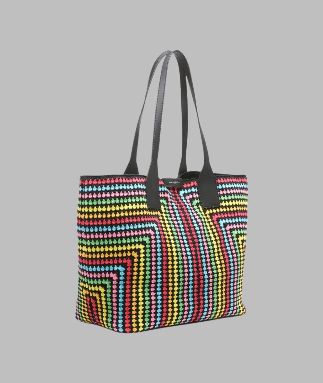 KarlLagerfeld Henriette crochet tote black multi
