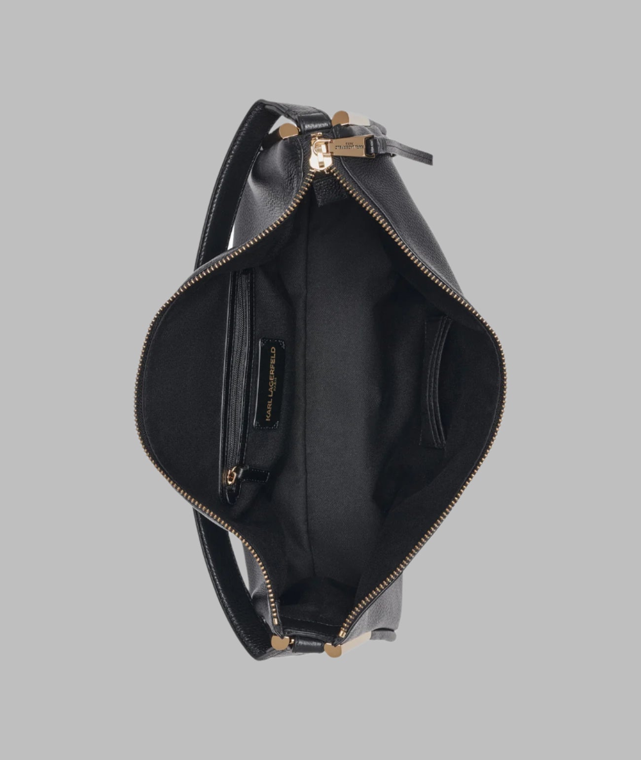 KarlLagerfeld Valerie leather shoulder bag black
