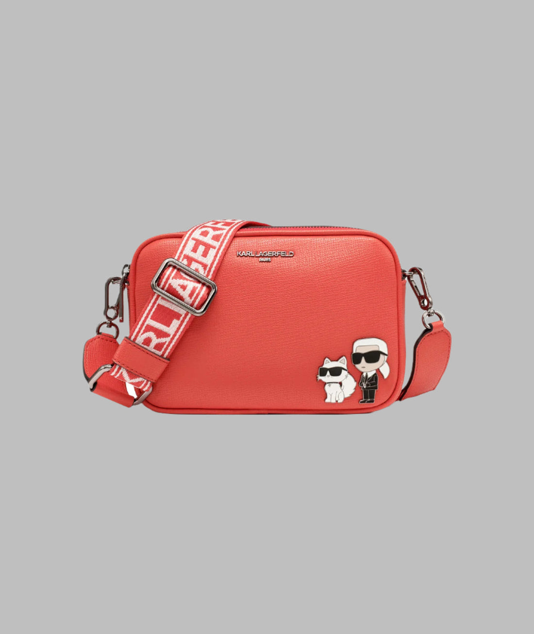 KarlLagerfeld Maybelle camera crossbody red