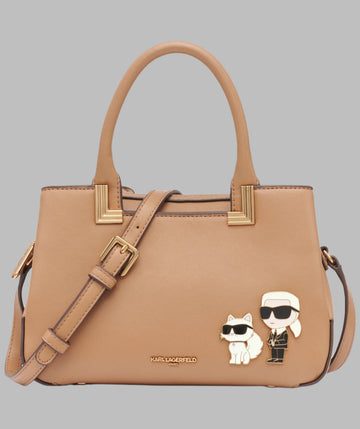 KarlLagerfeld Meribel crossbody with pins brown