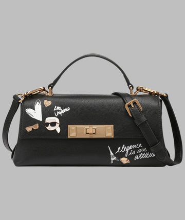 KarlLagerfeld Nicolette crossbody with cate pins black