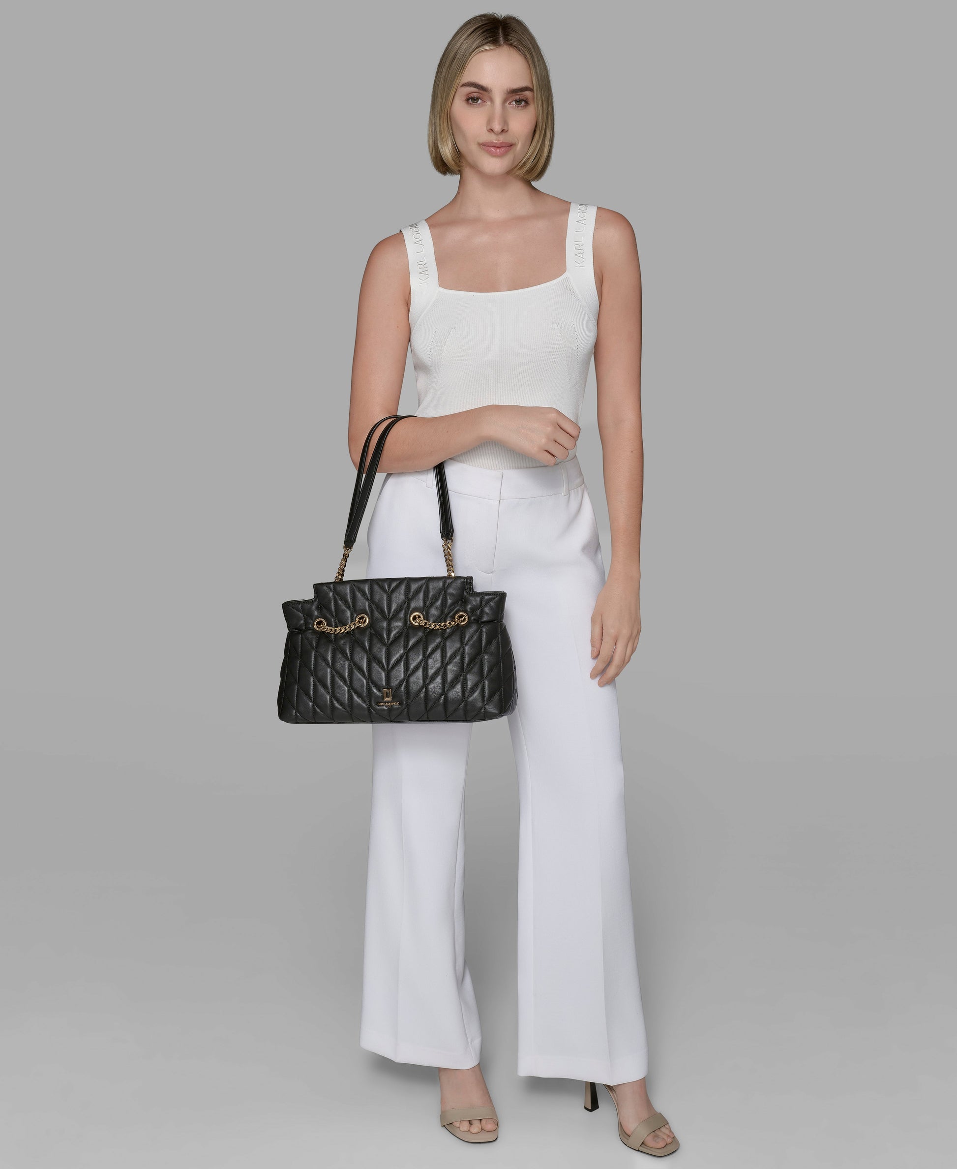 KarlLagerfeld Lafayette satchel black
