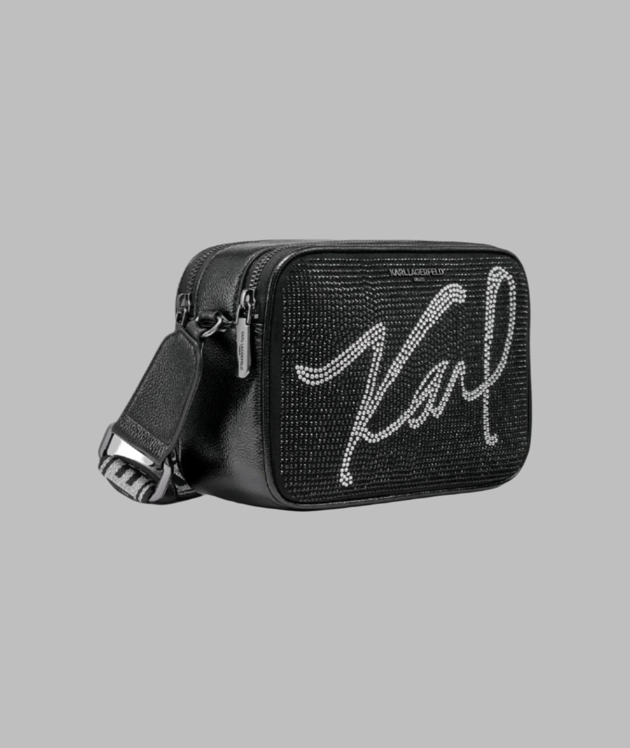 KarlLagerfeld Maybelle script karl crossbody black