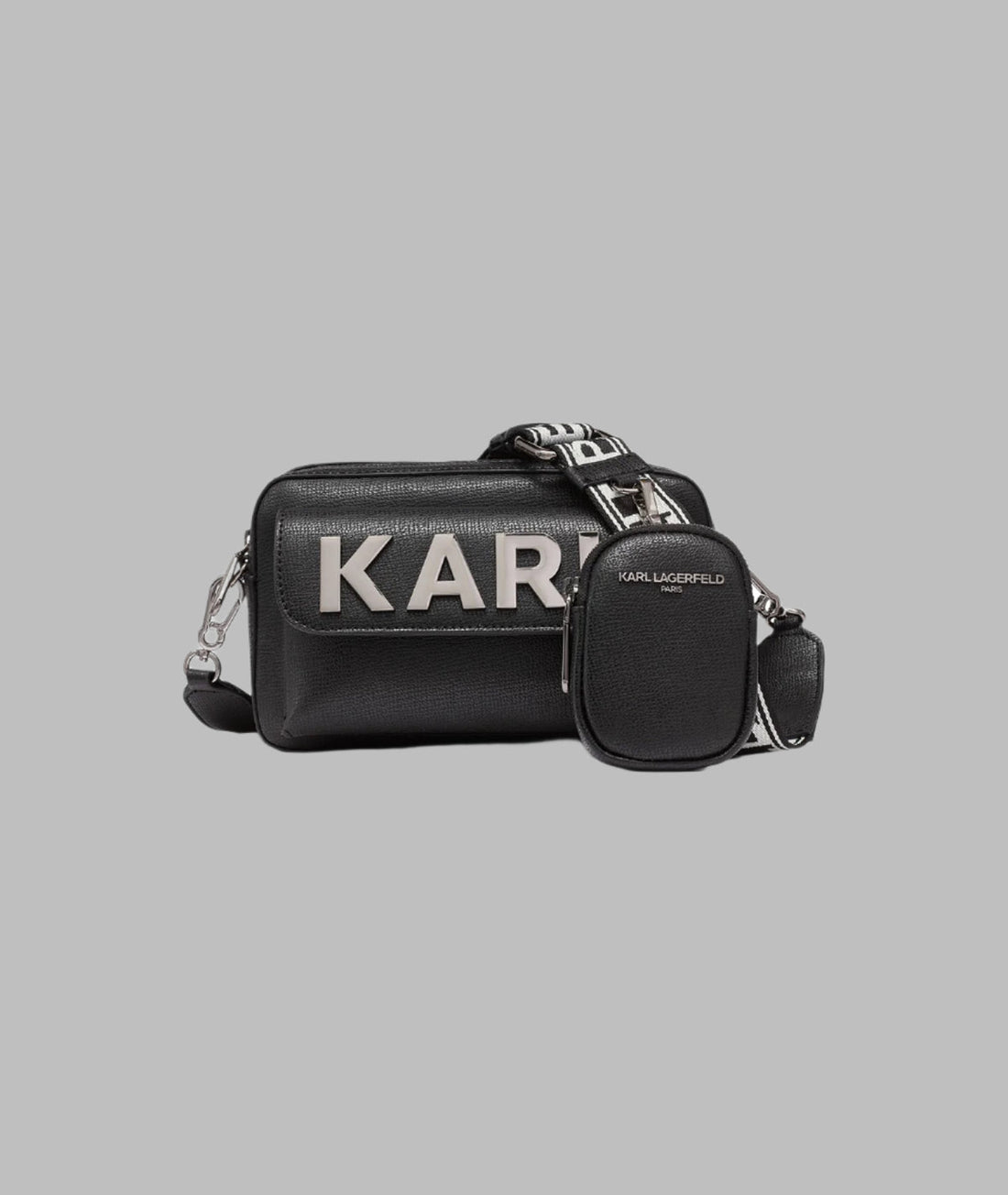 KarlLagerfeld Maybelle camera crossbody black/gunmetal