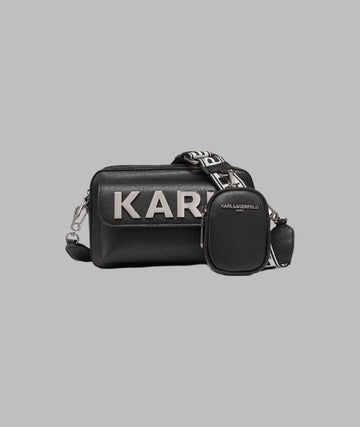 KarlLagerfeld Maybelle camera crossbody black/gunmetal