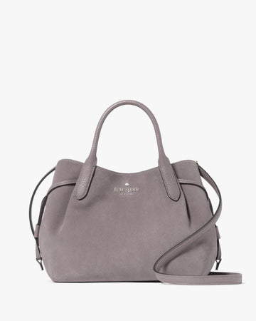KateSpade Dumpling Suede Small Satchel Hare Grey