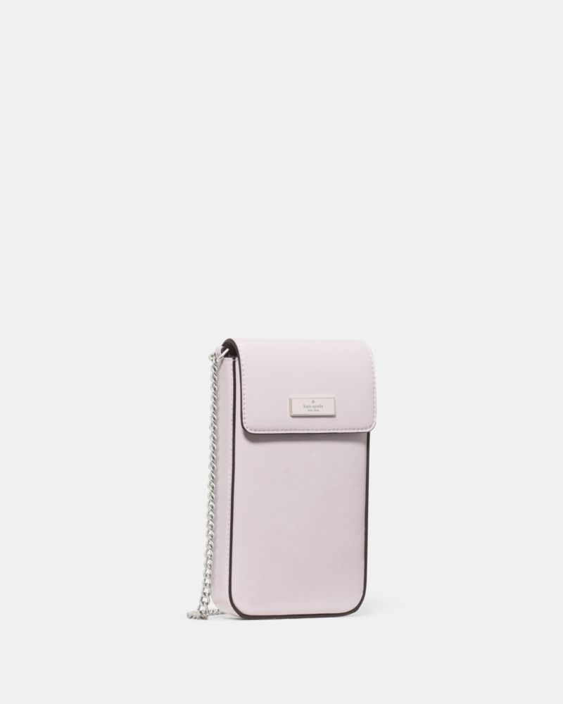 KateSpade Bridget Crinkle Patent Phone Crossbody Lilac Moonlight