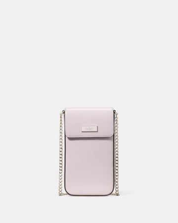 KateSpade Bridget Crinkle Patent Phone Crossbody Lilac Moonlight