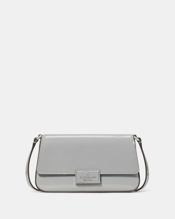 KateSpade Reegan Patent Mini Flap Crossbody Pavement