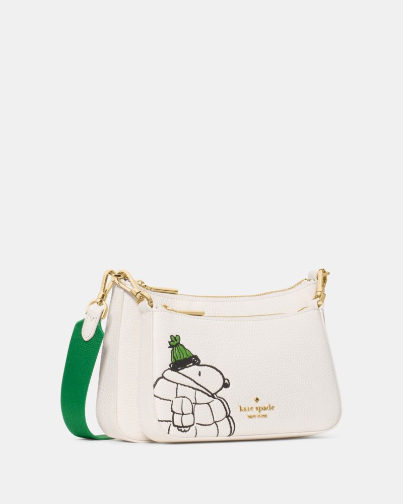 KateSpade Peanuts X KSNY Snoopy Small Crossbody Cream Multi