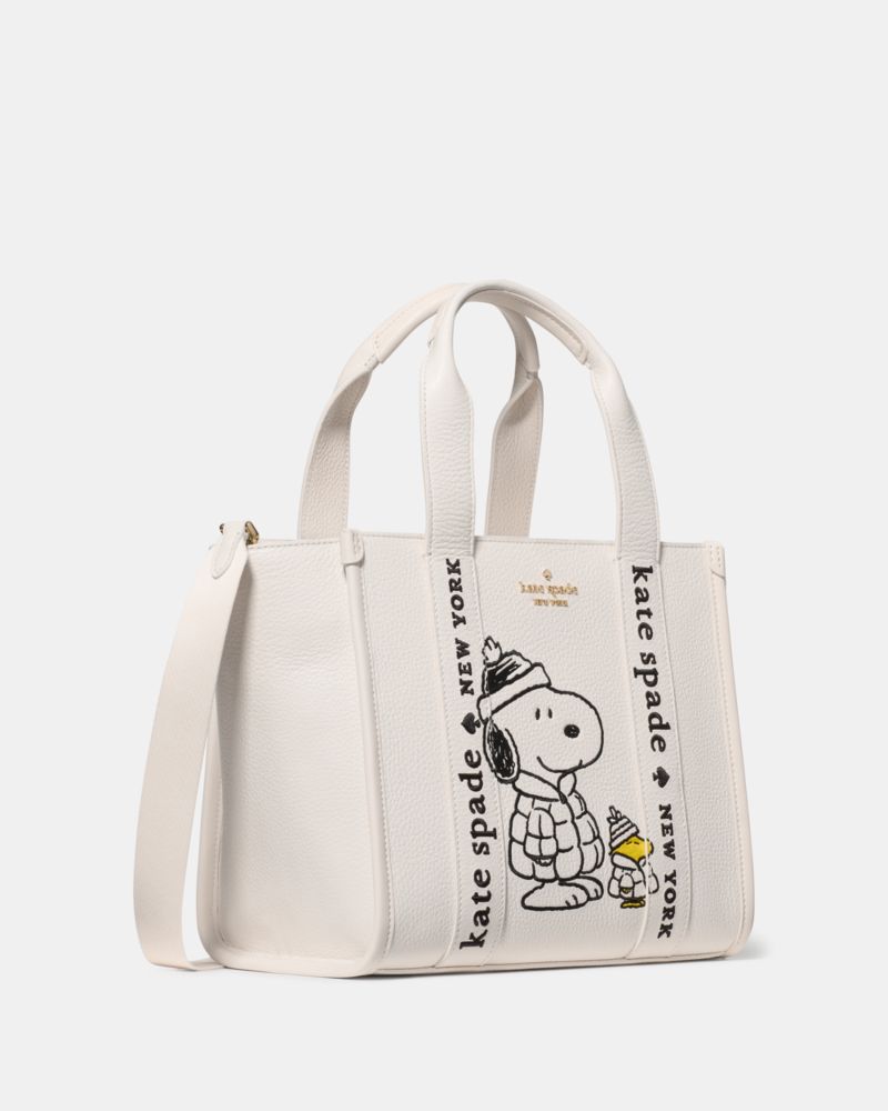 KateSpade Peanuts X KSNY Snoopy Small Tote Cream Multi