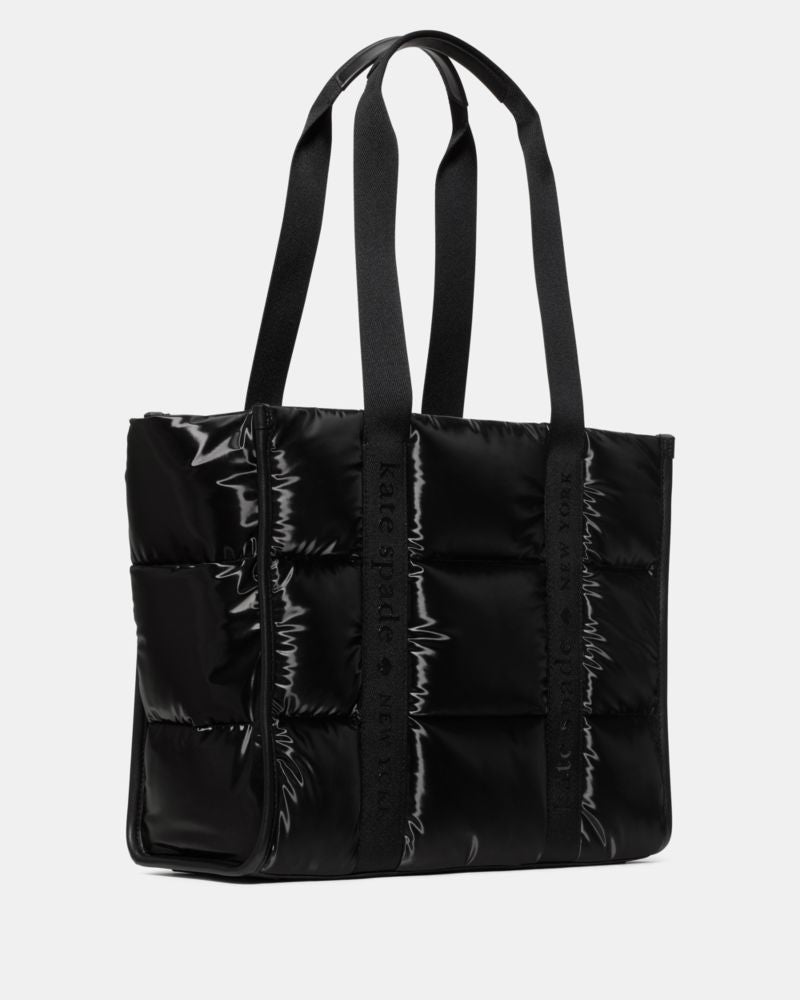 KateSpade Kip Puffy Large Tote Black