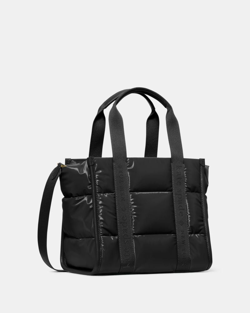 KateSpade Kip Puffy Small Tote Black