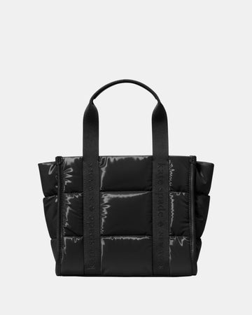 KateSpade Kip Puffy Small Tote Black