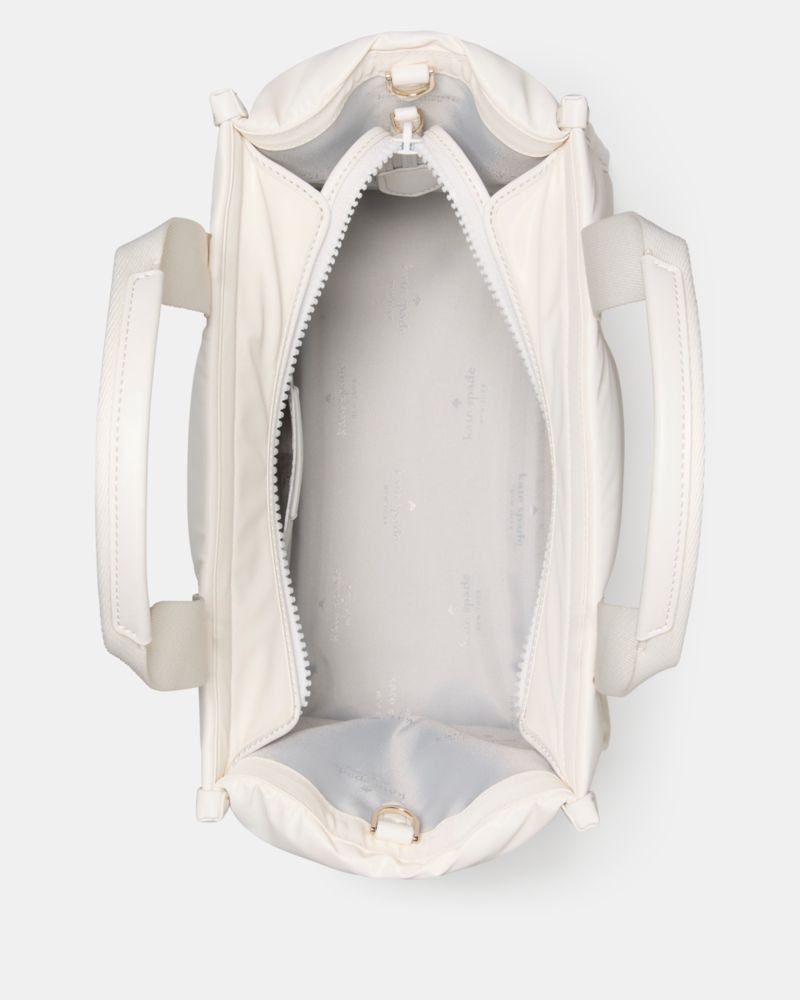 KateSpade Kip Puffy Small Tote Optic White