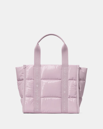 KateSpade Kip Puffy Small Tote Lavender Smoke