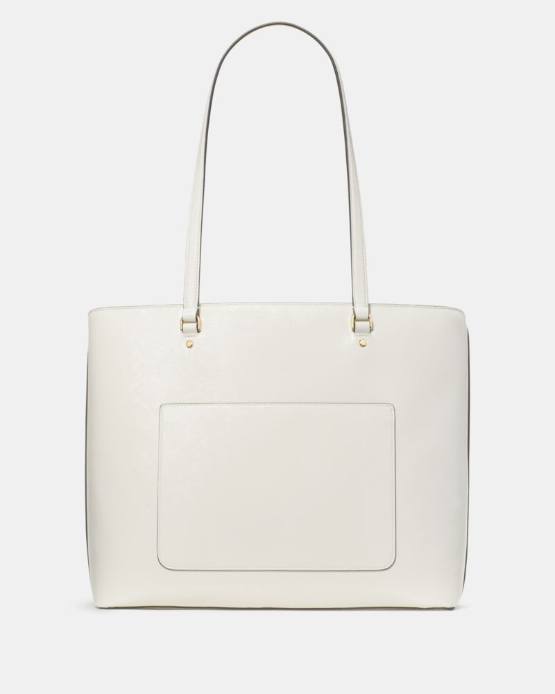 KateSpade Bridget Crinkle Patent Large Tote Meringue