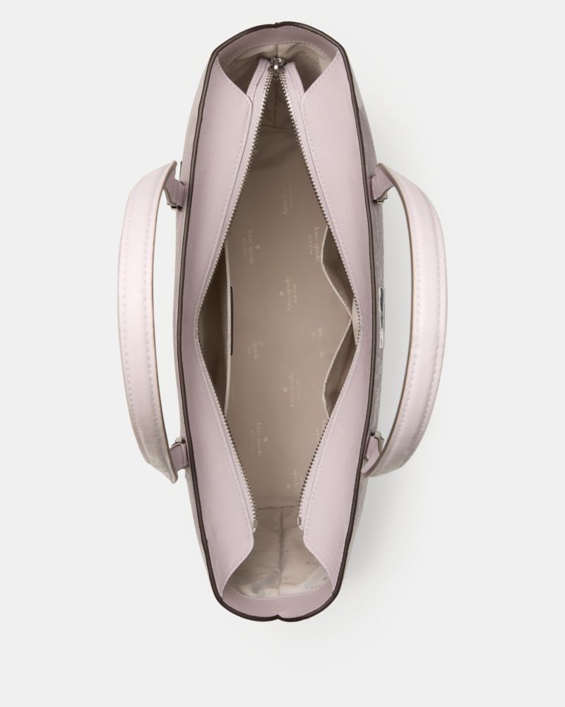 KateSpade Bridget Crinkle Patent Large Tote Lilac Moonlight