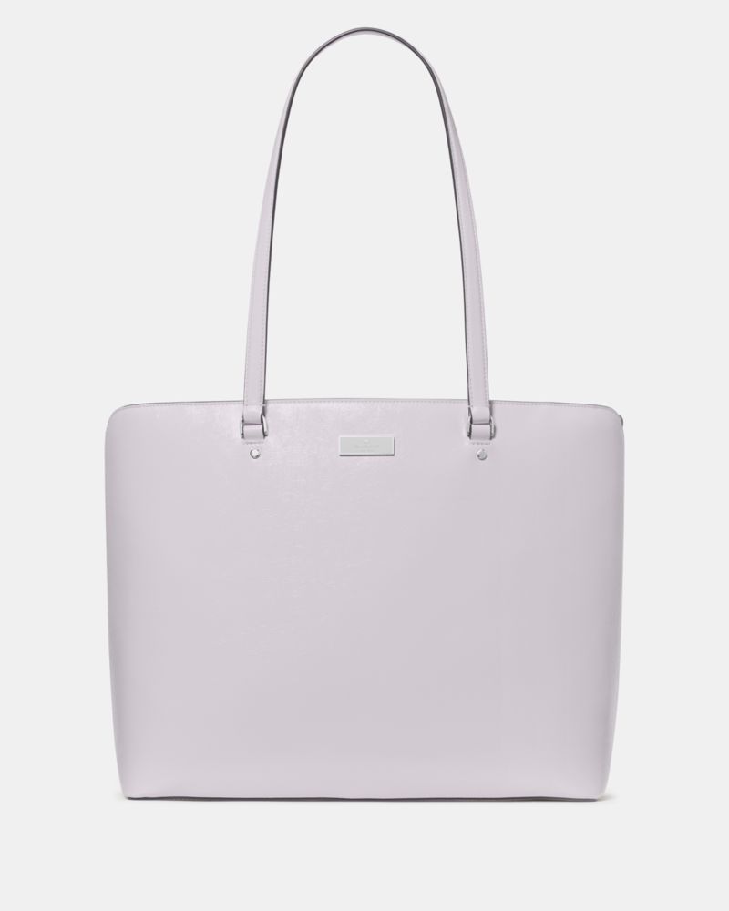 KateSpade Bridget Crinkle Patent Large Tote Lilac Moonlight