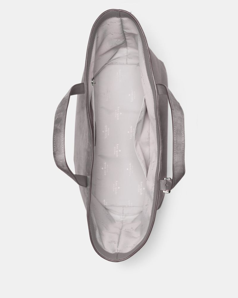 KateSpade 454 Suede Large Tote Hare Grey