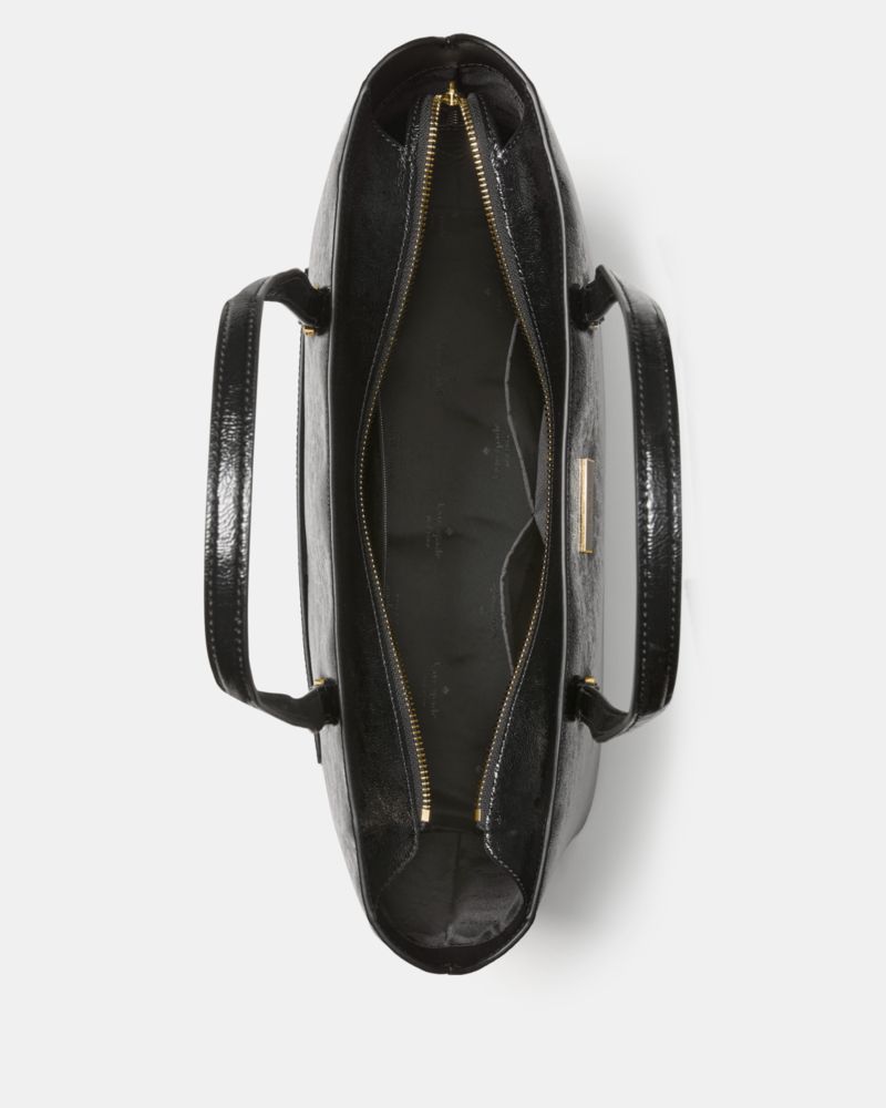 KateSpade Spade Flower Large Swingpack Buckle Crossbody Black