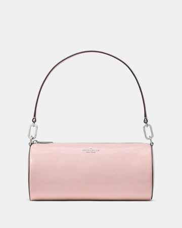 KateSpade Roulette Glazed Leather Medium Shoulder Bag Tutu Pink