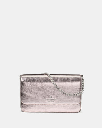 KateSpade Madison Metallic Willow Mini Flap Crossbody Lilac Moonlight