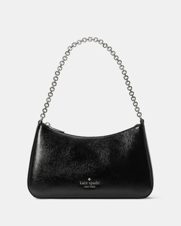 KateSpade Margot Textured Patent Leather Convertible Crossbody Black