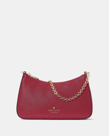 KateSpade Margot Textured Patent Leather Convertible Crossbody Red Jam