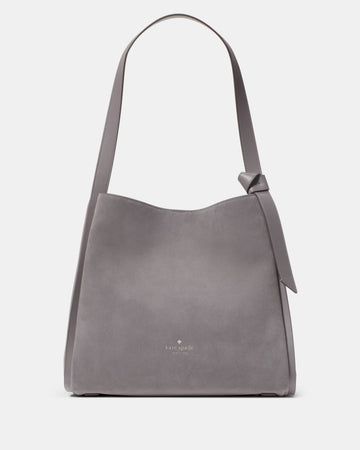KateSpade Knott Suede Large Carryall Hare Grey Multi