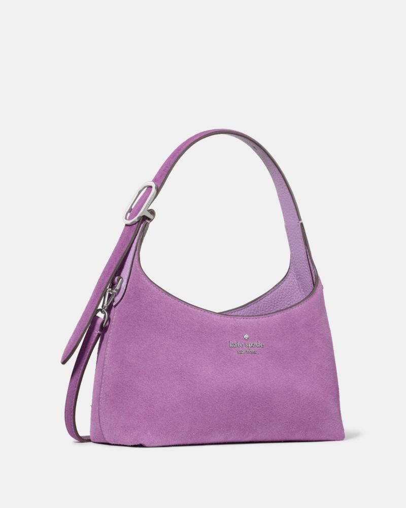 KateSpade 454 Suede Mini Crossbody Wisteria