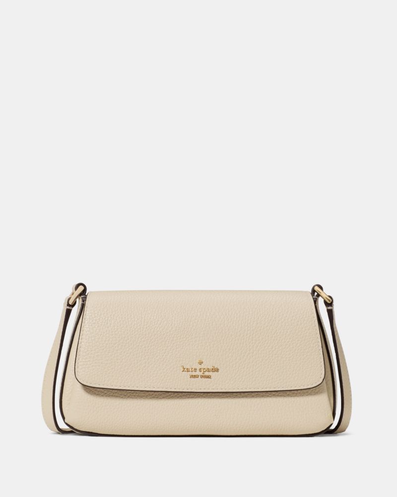 KateSpade Sutton Mini Flap Crossbody Light Sand