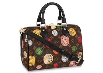 Louis Vuitton X Fornasetti Speedy Bandouliere 25 Monogram Cameo Brown