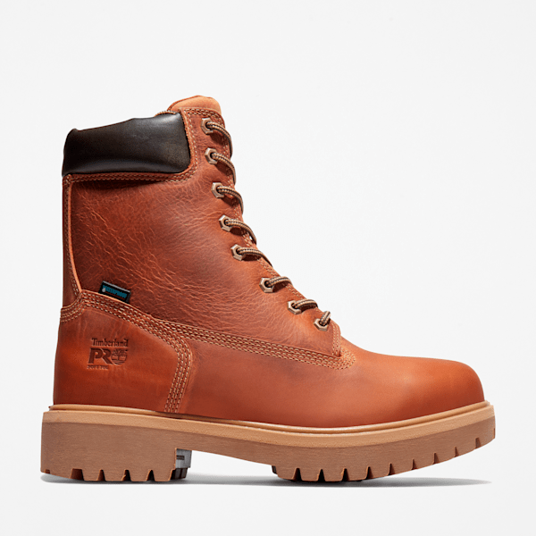 Timberland Direct Attach 8" Waterproof Work Boot Brown Marigold Men'S