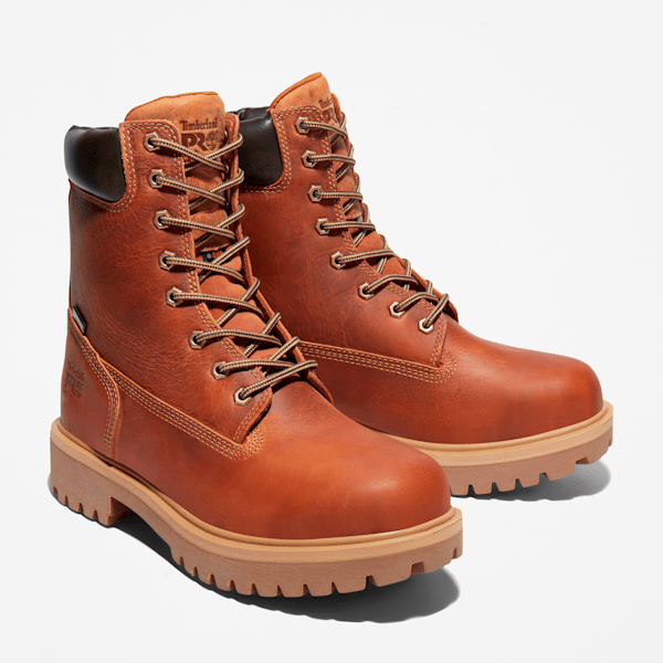 Timberland Direct Attach 8" Waterproof Work Boot Brown Marigold Men'S