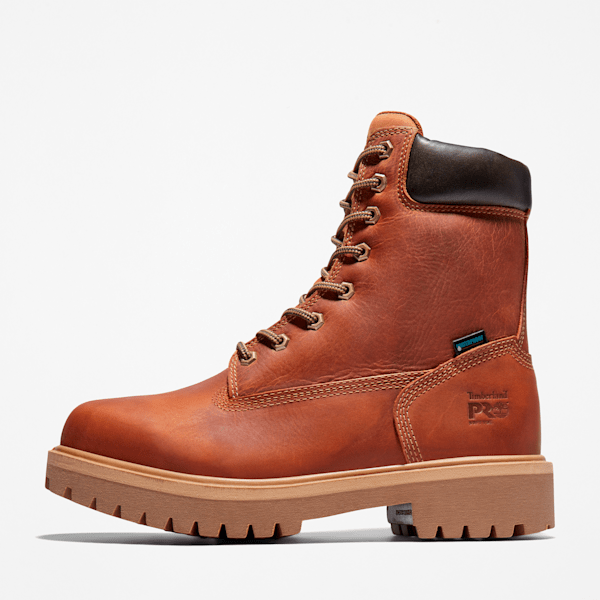 Timberland Direct Attach 8" Waterproof Work Boot Brown Marigold Men'S