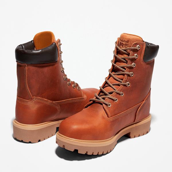 Timberland Direct Attach 8" Waterproof Work Boot Brown Marigold Men'S