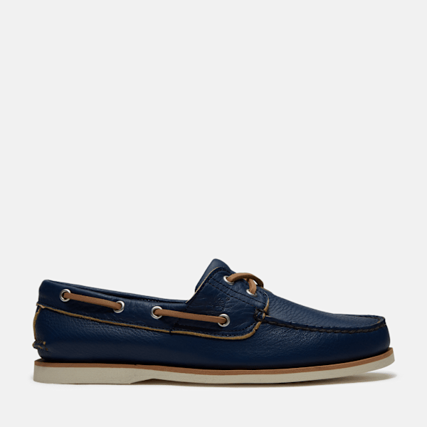 Timberland Lake House Classic 2-Eye Boat Shoe Dark Blue Full-Grain Men'S