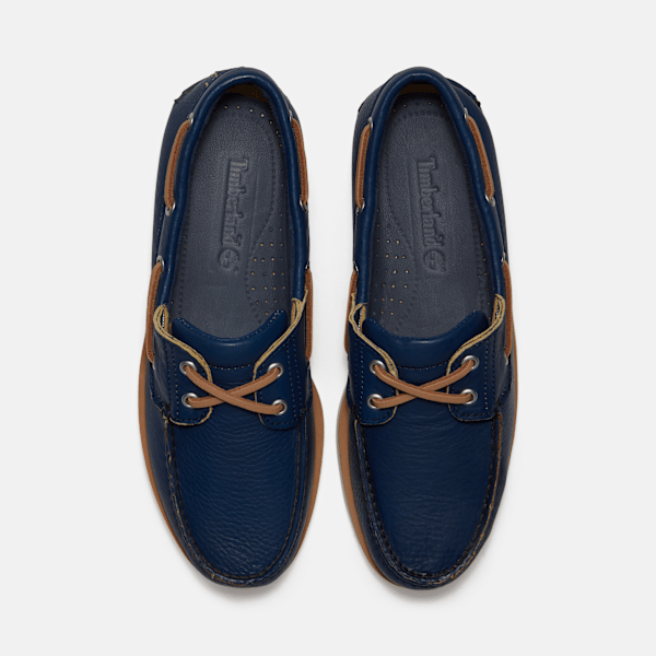 Timberland Lake House Classic 2-Eye Boat Shoe Dark Blue Full-Grain Men'S