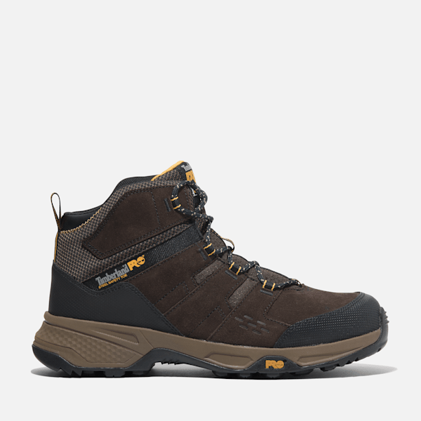 Timberland Switchback Lt Steel Toe Work Boot Brown/Yellow Men'S