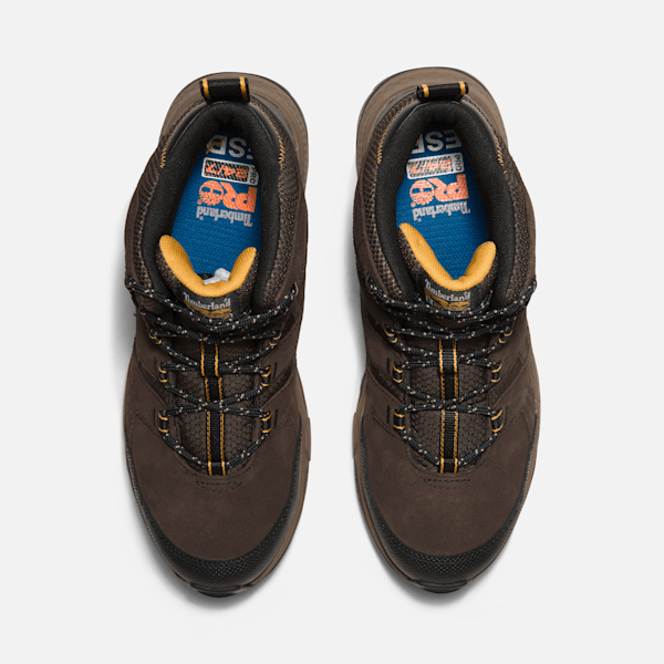 Timberland Switchback Lt Steel Toe Work Boot Brown/Yellow Men'S