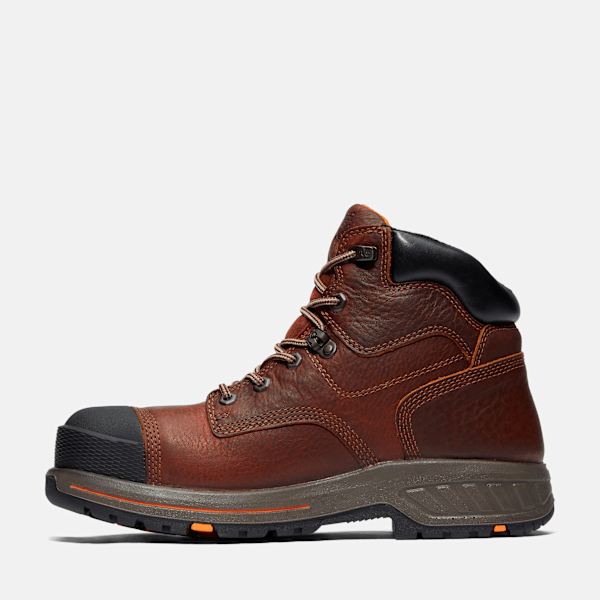Timberland Pro Helix Hd 6" Composite Toe Waterproof Work Boot Brown/Grey Men'S