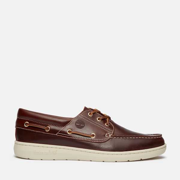 Timberland Portofino Pier Boat Shoe Burgundy Full-Grain Men'S